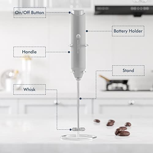 Powerful Milk Frother Handheld Foam Maker, Mini Whisk Drink Mixer - Image 3