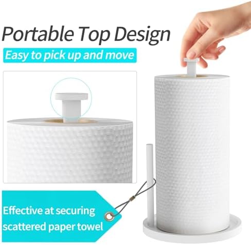 Paper Towel Holder Countertop, Standing Paper Roll Holder - Image 2