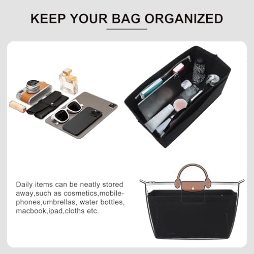 Tote Bag Organizer Insert for Longchamp LePliage L Travel Bag - Image 4