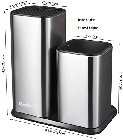 RedCall Kitchen Knife Holder, Stainless Steel Universal Knife Block Without - Image 2