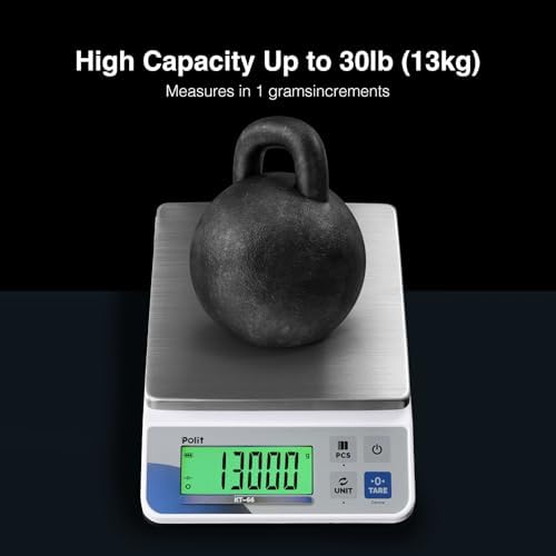Polit Digital Kitchen Scale 18lb/8kg, 0.5g Food Scale - Image 5