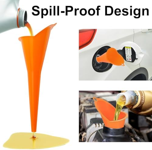 3-Pack Long-Neck Oil Funnels, Gas & Transmission Fluid - Image 4
