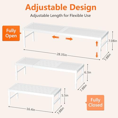 Kitchen cabinet organizer shelf, Spice Racks, Counter Shelf - Image 2