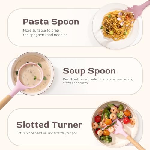 Astercook Kitchen Utensils set, 446°F Heat Resistant Food Grade Utensil Sets - Image 6