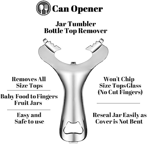Mason Jar Opener No Lid Dents or Damage Multifunctional Tool - Image 5