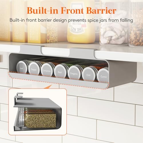 Lifewit Under Cabinet Spice Rack, Seasoning Organizer - Image 6