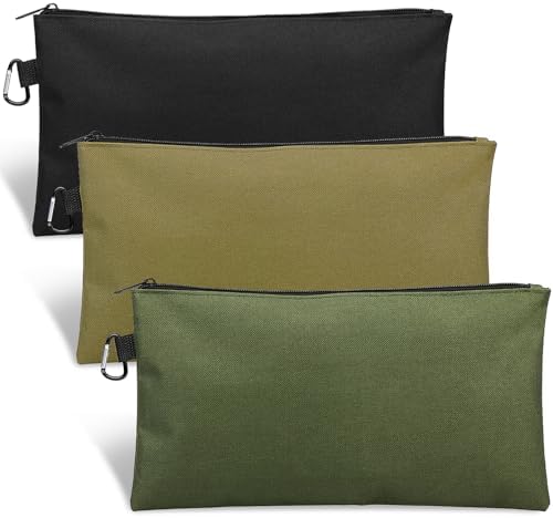 3 Pack Tool Bag Zipper Pouch, Premium Tool Pouch, Utility Storage Organizer by COIDEA