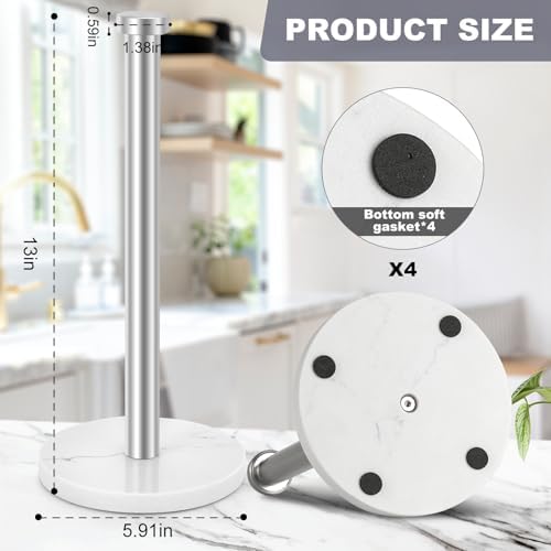 Standing Paper Towel Holder, Kitchen Paper Towel Roll Holder- - Image 2