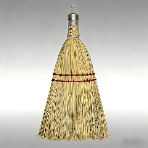 12 Inch Corn Handmade Broom Mini Whisk Made of Natural Corn Broom Straw by Bodundirect