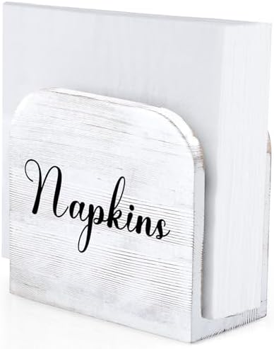 ALELION White-washed Wood Napkin Holder by ALELION