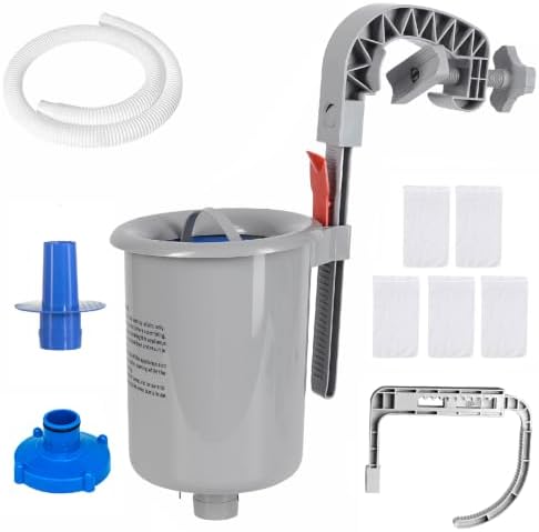 Above Ground Pool Skimmer with 5 Skimmer Socks, Wall Mount Surface Skimmer with by MUWOOB