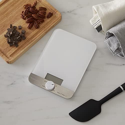 KitchenAid KQ908 Glass Surface 11 Pound Capacity Digital Kitchen and Food Scale - Image 3