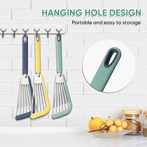 Silicone Fish Spatula for Nonstick Cookware, Thin Slotted Spatulas Turner - Image 5