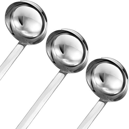 Meekoo 3 Pcs Stainless Steel Ladles Soup - Image 2