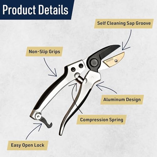 Anvil Pruning Shears for Gardening - Image 2