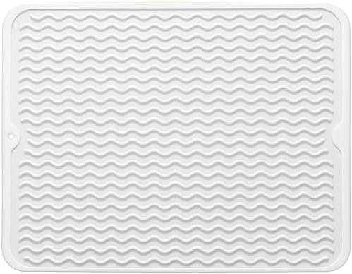 Silicone Dish Drying Mat, Non-Slip Easy Clean Sink Mat - Image 3