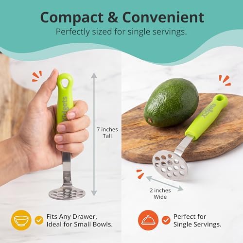 Mini Avocado Masher | Dishwash Safe | Stainless Steel - Image 4