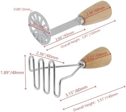 Mini Potato Masher, 2 Types, Avocado Masher - Image 2