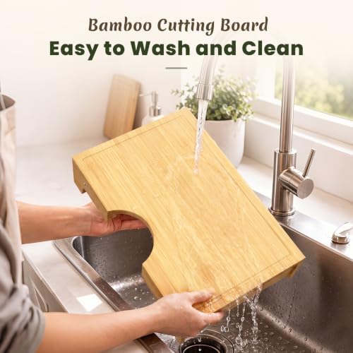 Bamboo Cutting Board with Folding Legs, Elevated Chopping Board - Image 5