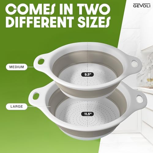 Collapsible Colanders Food Strainers - Image 4