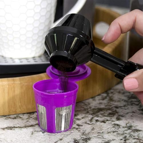 2PCS Coffee Measuring Scoop & Funnel, Refillable Ground Coffee Measuring Funnel - Image 7