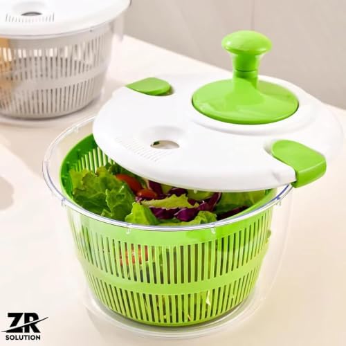 Salad Spinner, Lettuce Dryer & Vegetable Washer, Large Salad Spinner Bowl - Image 5