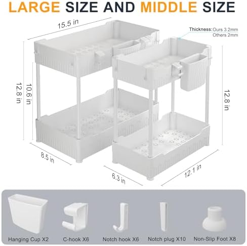 Sevenblue 2-Pack Under Sink Organizer - Image 5