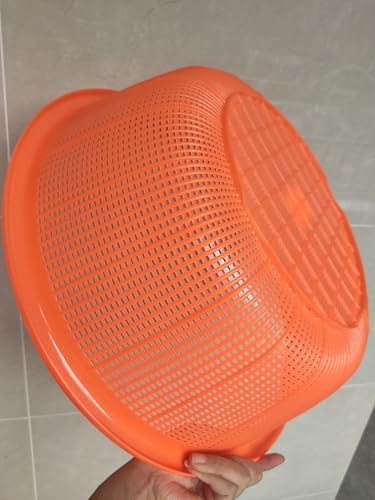 4 Pcs Large Plastic Wash Basket Round Perforated Colander Wash Vegetables and - Image 5