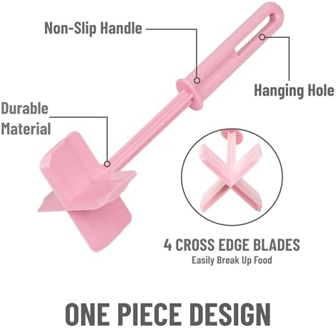 Mind Reader Meat Chopper Spatula, Heat Resistant Kitchen Tool - Image 4