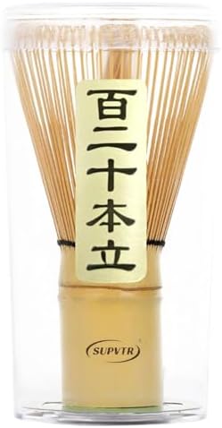 Premium Bamboo Matcha Whisk 120-Prong – Matcha preparation - Image 2