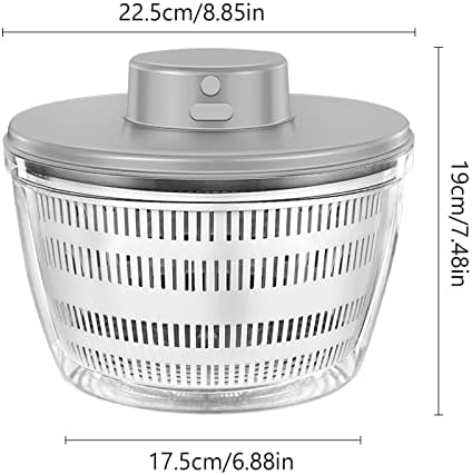 Electric Salad Spinner, Automatic Salad Rotator, USB Chargeble Lettuce Spinner- - Image 3