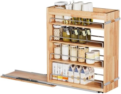 OCG 4 Tier Pull Out Spice Rack Holder Shelves, spice organization - Image 4
