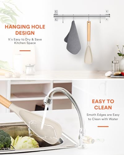 Badiano Silicone Cooking Spoon for Nonstick Cookware - Image 7