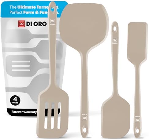DI ORO Silicone Turner Spatula Set by DIORO