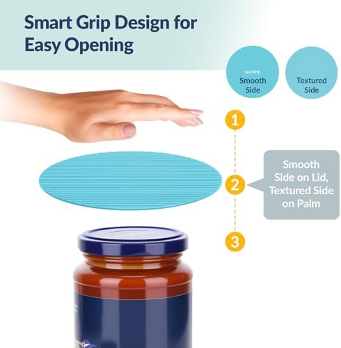 NiHome Silicone Jar Opener Gripper Pads, 6 In - Image 3
