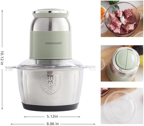 Green Food Processor, 500W Electric Meat Grinder - Image 2
