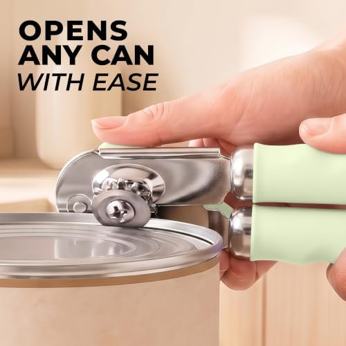 Zulay Kitchen Stainless Steel Swing Open Manual Can Opener Comfortable Grip - Image 2