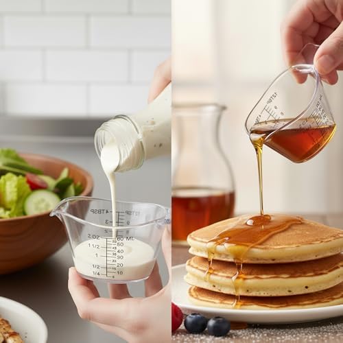 4 Pack Small Measuring Cups, 2oz/60ml Mini Measuring Cup - Image 6