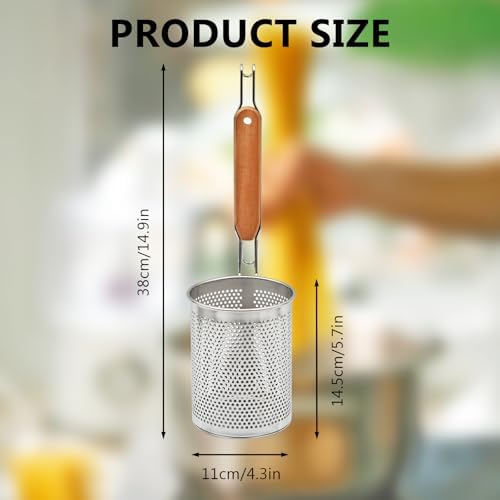 Stainless Steel Pasta Strainer - Image 3