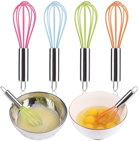 BAEKZ Multi-Color Mini Silicone Kitchen Whisks - Image 7