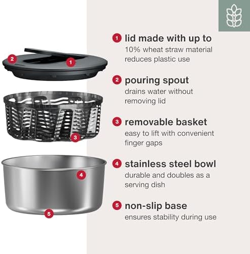 Zyliss Swift Dry Stainless Steel Salad Spinner - Image 4