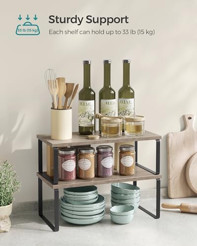 SONGMICS Cabinet Organizer Shelf, Kitchen Storage - Image 4