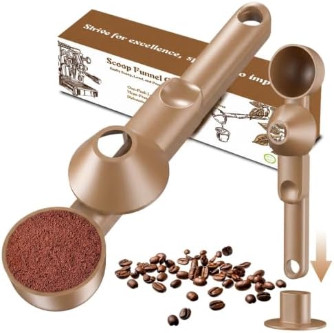 Coffee Scoop with Funnel for Ground Coffee, Protein Powder & Tea, 2 Tbsp by Mudygelay