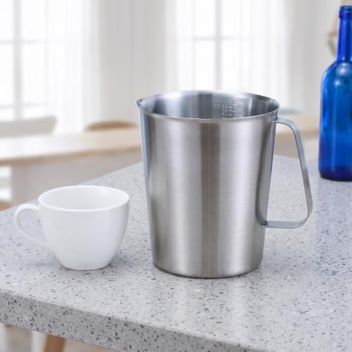 Veemoon 2000ml 304 Stainless Steel Measuring Cup Milk Pitcher - Image 7