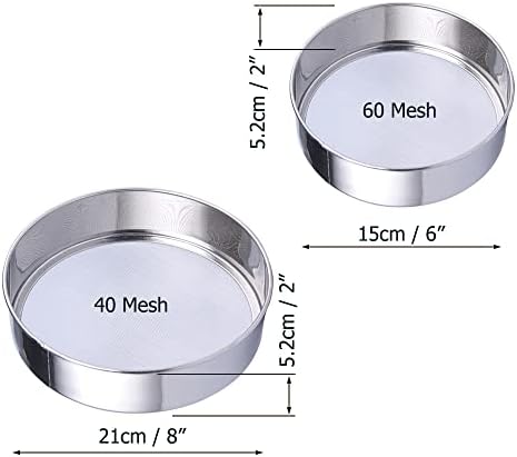 Sieve Fine Mesh, Stainless Steel Round Sifter - Image 4