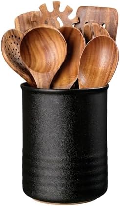 ABRUTY Utensil Holder, 6.7" Ceramic Kitchen Utensil Crock by ABRUTY