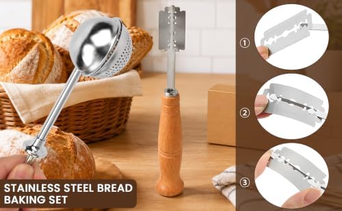Professional Sourdough Bread Baking Set, Stainless Steel Flour Duster - Image 6