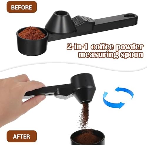2pcs Coffee Scoop & Funnel For Reusable Cup Refillable Coffee Pods, 2tbsp - Image 3