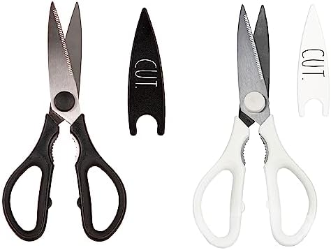 Rae Dunn Kitchen Scissors- Stainless Steel Kitchen Shears, Cooking Scissors by RaeDunn