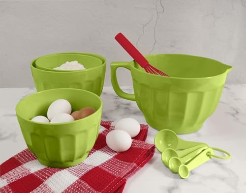 UP 4-Piece Latte Style Melamine Measuring Spoons Set, Professional Nesting - Image 4